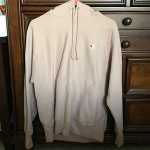 Rose gold/ tan champion hoodie